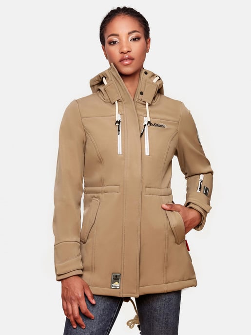 Chaqueta acolchada larga Marikoo Abendsternchen para mujer con capucha desmontable - Image 6