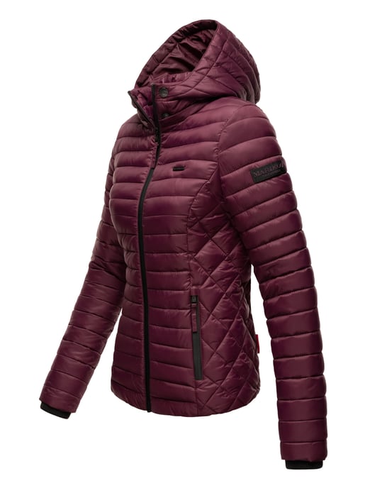 Chaqueta acolchada Marikoo Samtpfote para mujer con capucha desmontable y puños de canalé - Image 3