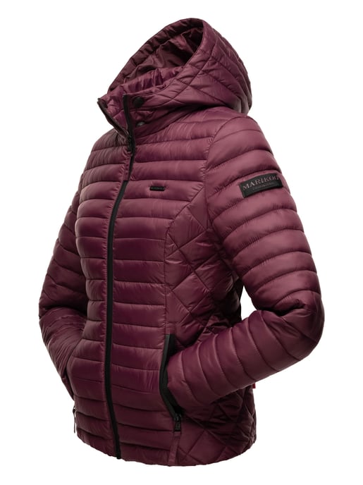 Chaqueta acolchada Marikoo Samtpfote para mujer con capucha desmontable y puños de canalé - Image 4