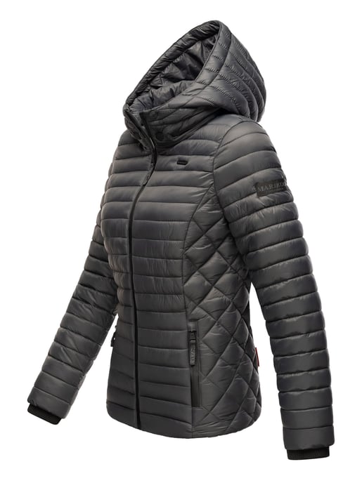 Chaqueta acolchada Marikoo Samtpfote para mujer con capucha desmontable y puños de canalé - Image 3