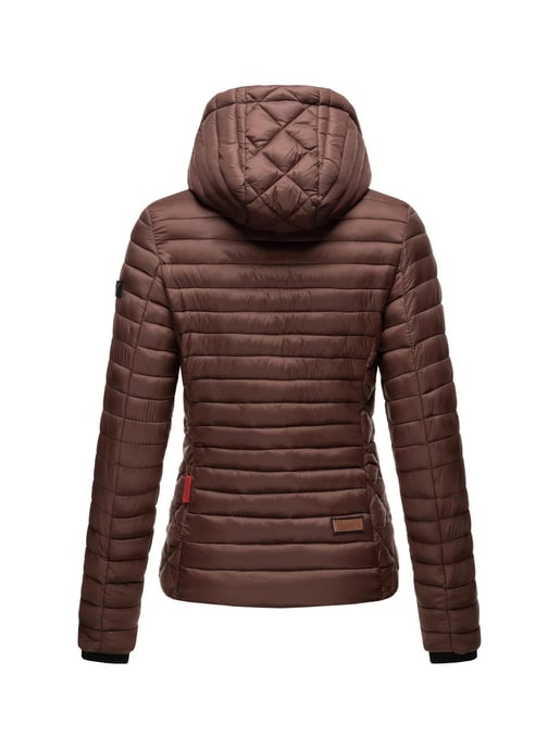 Chaqueta acolchada Marikoo Samtpfote para mujer con capucha desmontable y puños de canalé - Image 4
