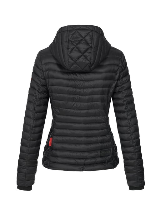 Chaqueta acolchada Marikoo Samtpfote para mujer con capucha desmontable y puños de canalé - Image 4