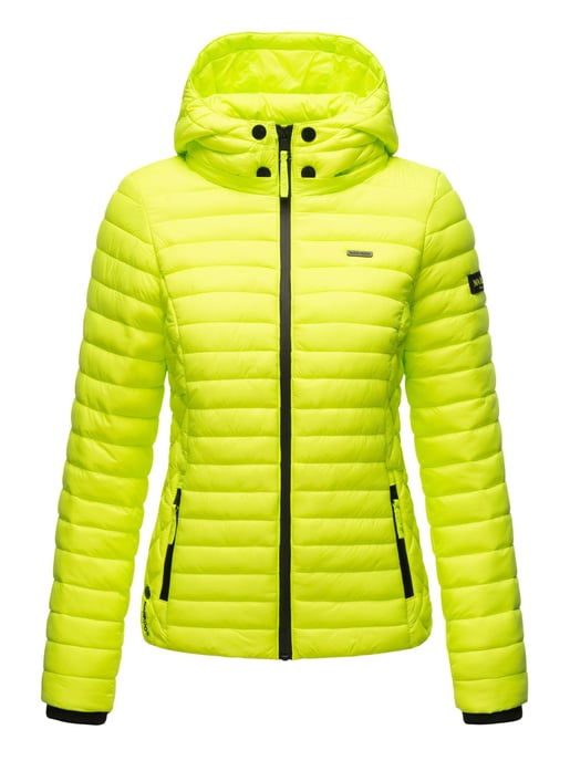 Chaqueta acolchada Marikoo Samtpfote para mujer con capucha desmontable y puños de canalé - Image 2
