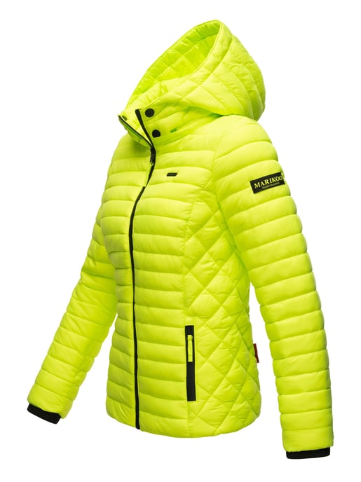 Chaqueta acolchada Marikoo Samtpfote para mujer con capucha desmontable y puños de canalé - Image 3