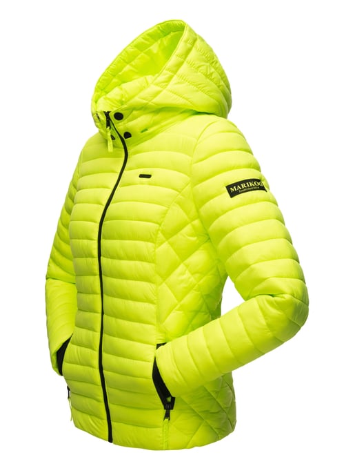 Chaqueta acolchada Marikoo Samtpfote para mujer con capucha desmontable y puños de canalé - Image 4