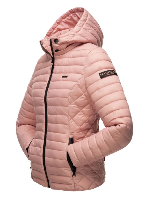 Chaqueta acolchada Marikoo Samtpfote para mujer con capucha desmontable y puños de canalé - Image 4
