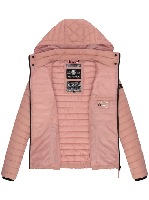 Chaqueta acolchada Marikoo Samtpfote para mujer con capucha desmontable y puños de canalé - Image 6