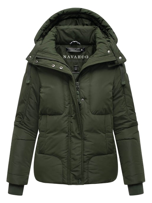 Chaqueta acolchada de mujer Navahoo Zauberlicht con forro polar y capucha - Image 1