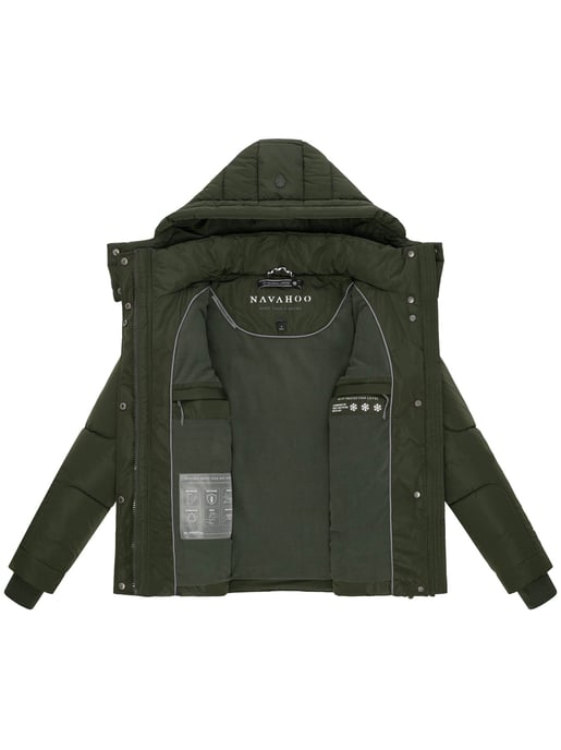 Chaqueta acolchada de mujer Navahoo Zauberlicht con forro polar y capucha - Image 4
