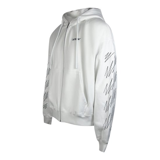 Sudadera Con Capucha Y Cremallera Off-white Stitch Diags Para Patinar En Blanco - Image 2