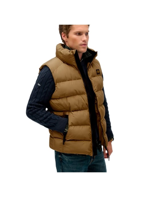 Chaqueta acolchada sin mangas Essential de Superdry para hombre - Image 3