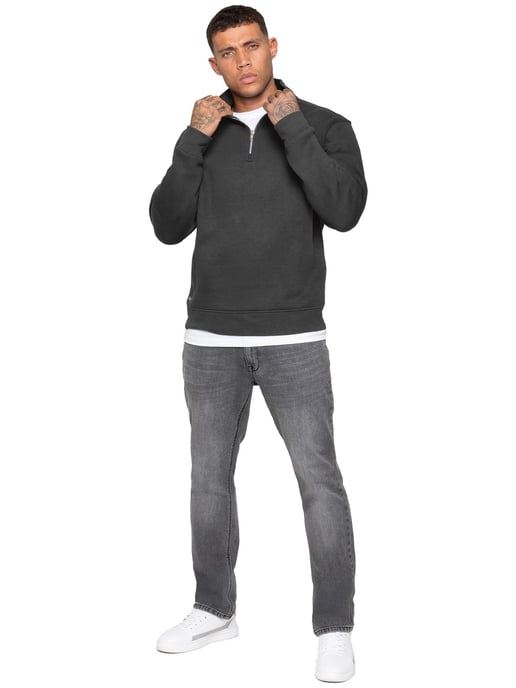 Enzo Milano | Sudadera de Hombre con Media Cremallera - Image 4