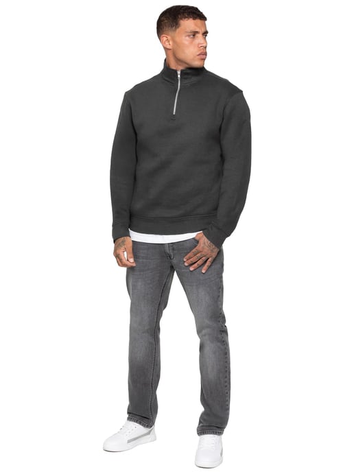Enzo Milano | Sudadera de Hombre con Media Cremallera - Image 5