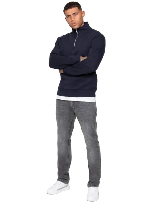 Enzo Milano | Sudadera de Hombre con Media Cremallera - Image 4