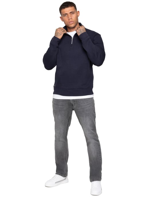 Enzo Milano | Sudadera de Hombre con Media Cremallera - Image 5