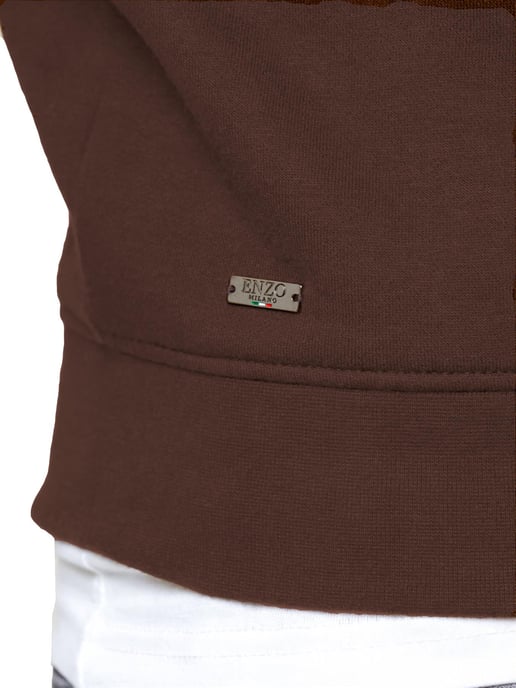 Enzo Milano | Sudadera de Hombre con Media Cremallera - Image 4