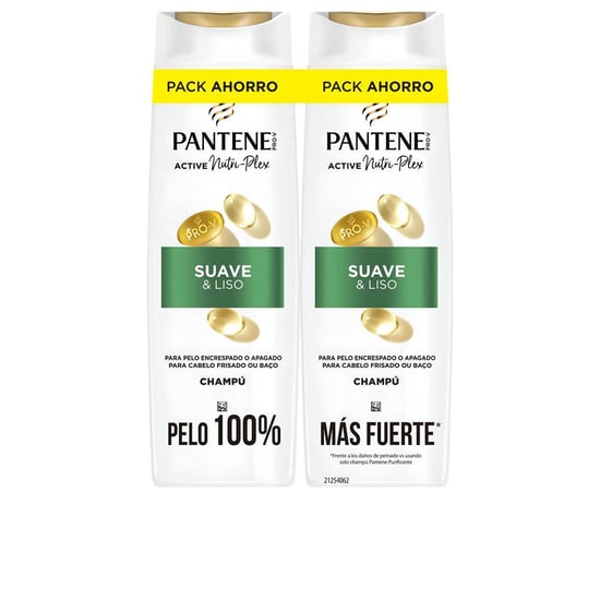 Pantene Suave Y Liso Champú Lote 2 X 325 ml - Image 1
