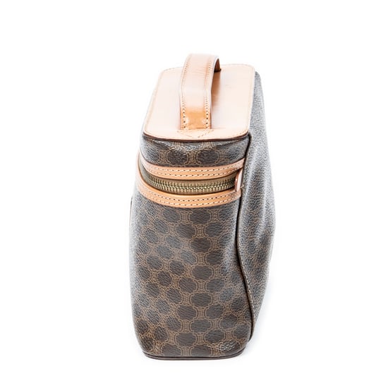 Celine Top Handle Toiletry Pouch  en Marrón Lona recubierta - Image 3