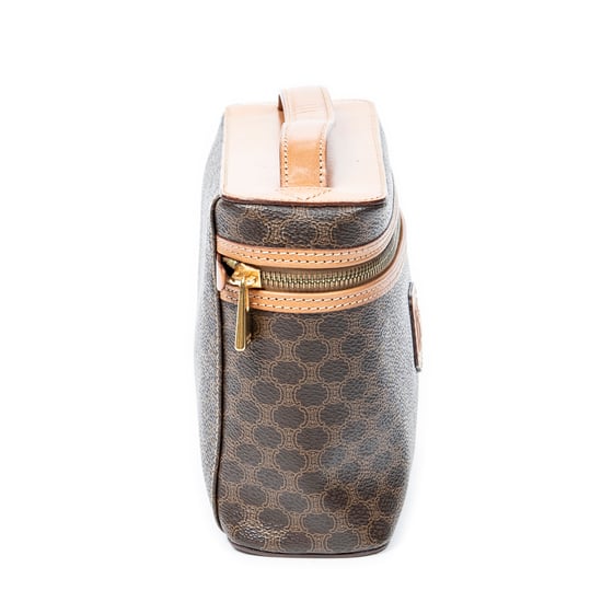 Celine Top Handle Toiletry Pouch  en Marrón Lona recubierta - Image 4