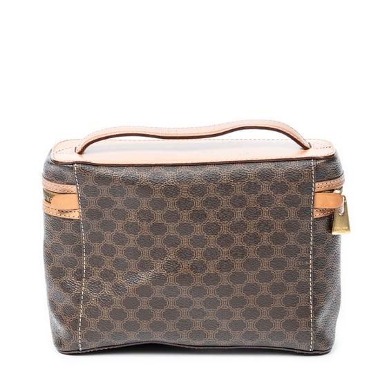 Celine Top Handle Toiletry Pouch  en Marrón Lona recubierta - Image 5