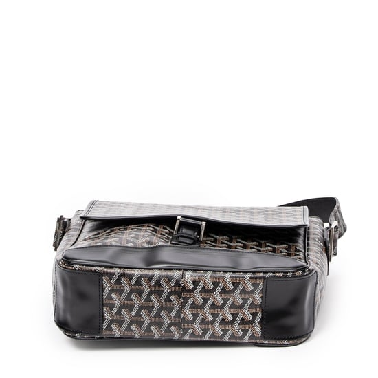 Goyard Grand Bleu MM en Negro Lona recubierta - Image 6