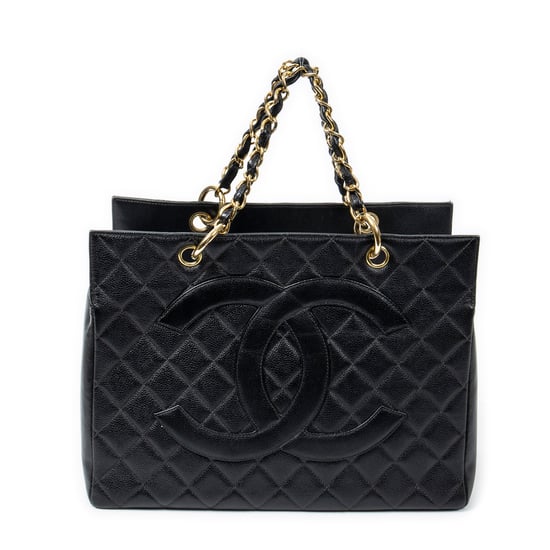 Chanel CC Timeless Grand Shopping Tote en Negro Piel de becerro - Image 1