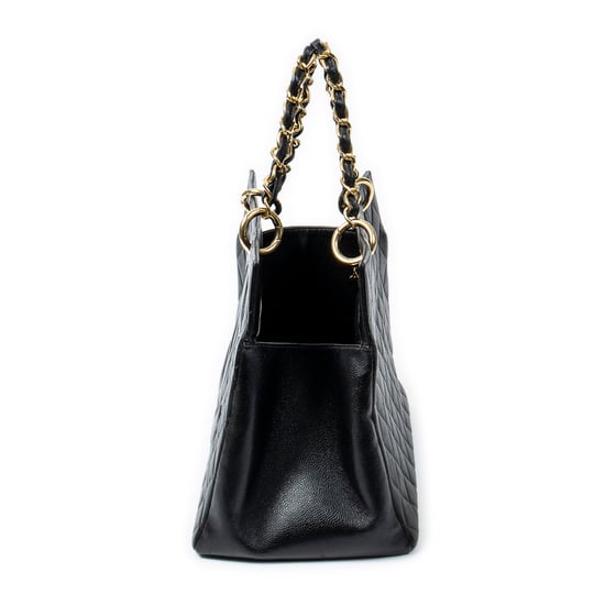 Chanel CC Timeless Grand Shopping Tote en Negro Piel de becerro - Image 3