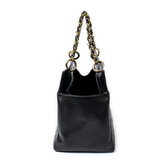 Chanel CC Timeless Grand Shopping Tote en Negro Piel de becerro - Image 4
