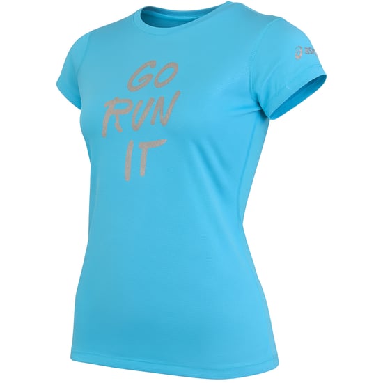 Asics Go Run It Womens Light Blue Camiseta - Image 2