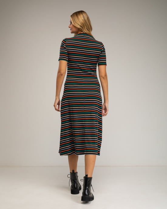 Vestido midi de rayas - Image 3