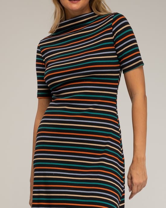 Vestido midi de rayas - Image 4