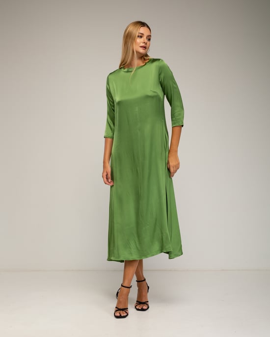 Vestido oversize de seda - Image 2