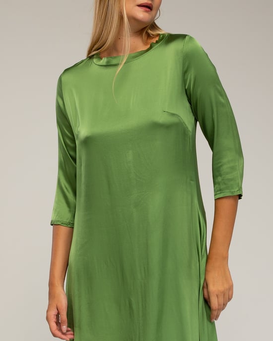 Vestido oversize de seda - Image 4