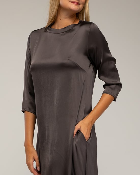 Vestido oversize de seda - Image 4
