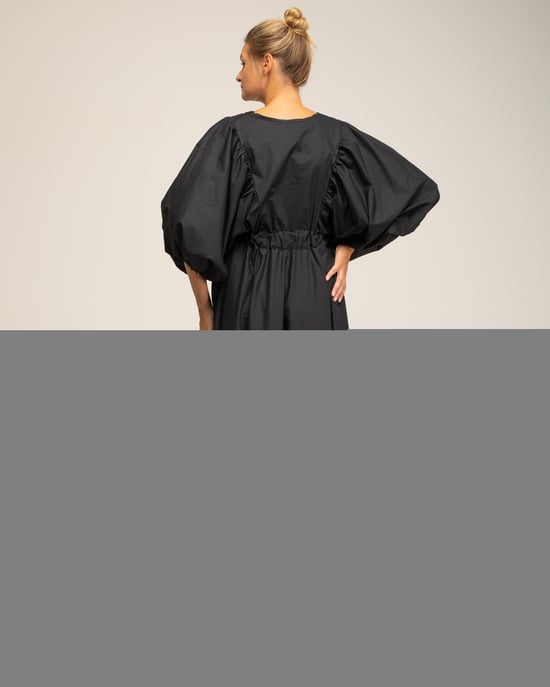 Vestido maxi de mangas abullonadas - Image 3