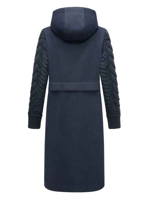 Navahoo Knit Babe abrigo de invierno para mujer con mangas de punto - Image 4