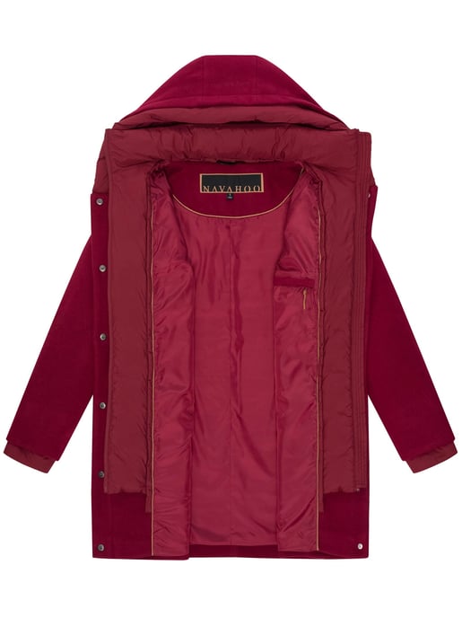 Navahoo Flauschwunder abrigo de invierno para mujer con cuello desmontable - Image 4