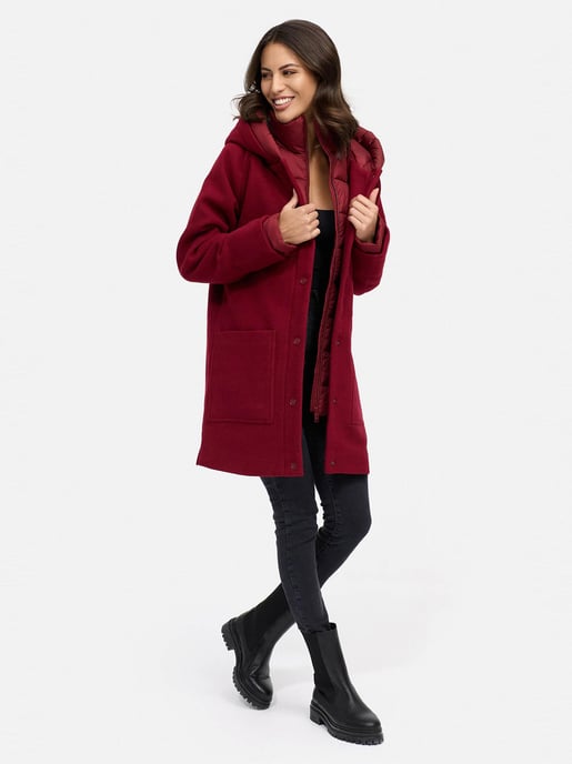 Navahoo Flauschwunder abrigo de invierno para mujer con cuello desmontable - Image 5