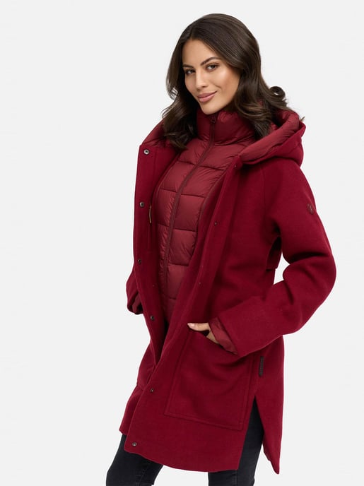 Navahoo Flauschwunder abrigo de invierno para mujer con cuello desmontable - Image 6
