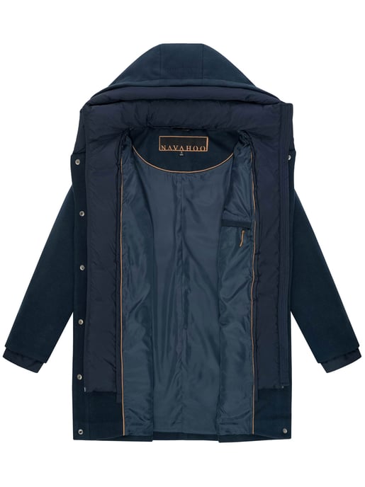 Navahoo Flauschwunder abrigo de invierno para mujer con cuello desmontable - Image 4