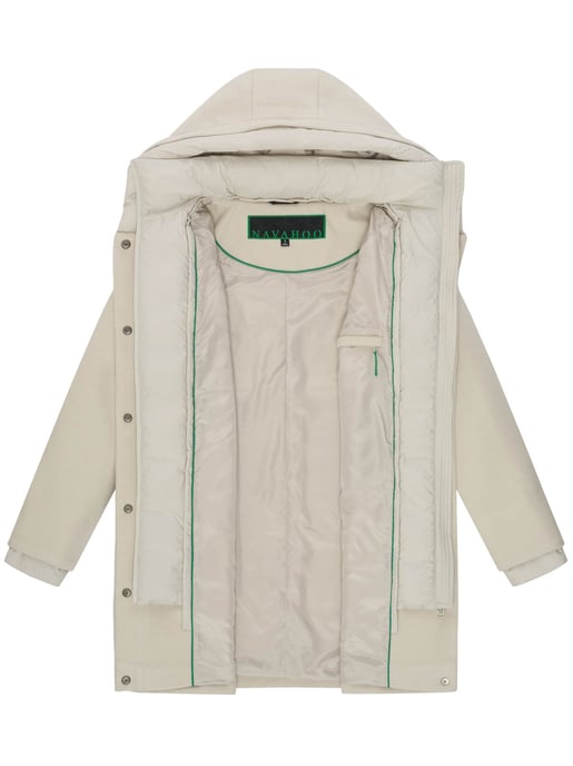 Navahoo Flauschwunder abrigo de invierno para mujer con cuello desmontable - Image 4
