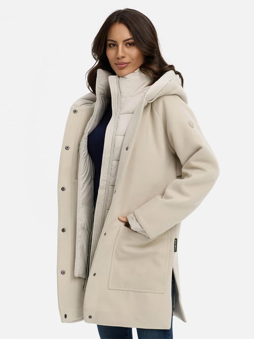 Navahoo Flauschwunder abrigo de invierno para mujer con cuello desmontable - Image 5