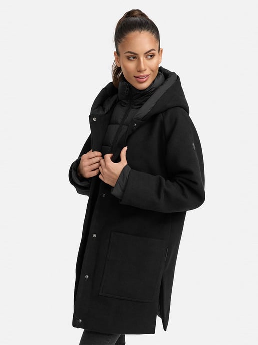 Navahoo Flauschwunder abrigo de invierno para mujer con cuello desmontable - Image 6