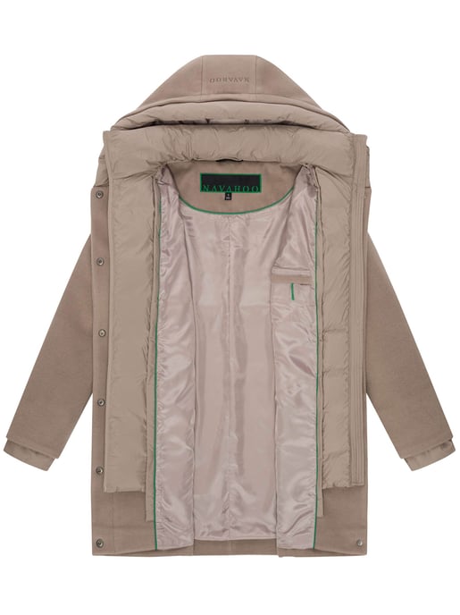 Navahoo Flauschwunder abrigo de invierno para mujer con cuello desmontable - Image 4