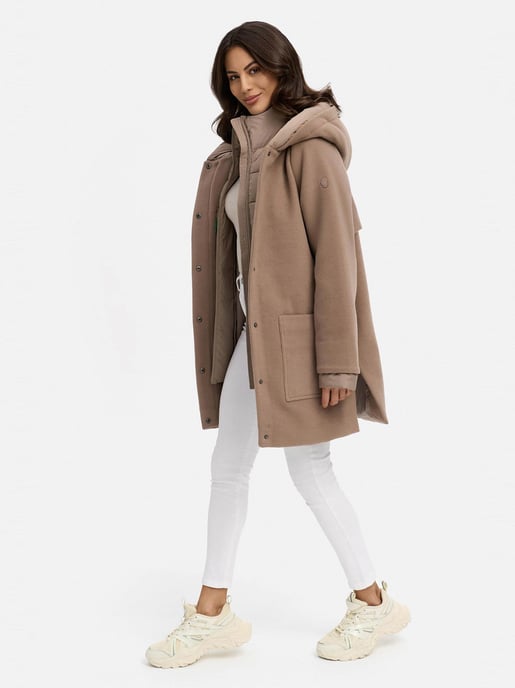 Navahoo Flauschwunder abrigo de invierno para mujer con cuello desmontable - Image 6