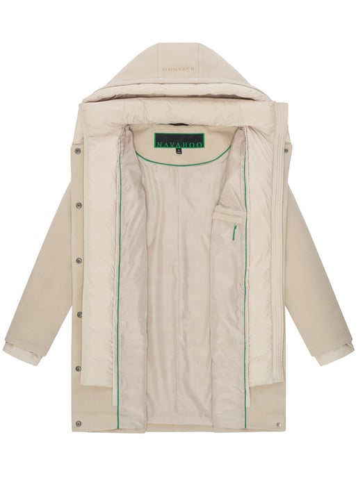 Navahoo Flauschwunder abrigo de invierno para mujer con cuello desmontable - Image 4