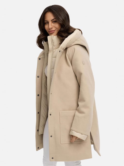 Navahoo Flauschwunder abrigo de invierno para mujer con cuello desmontable - Image 6