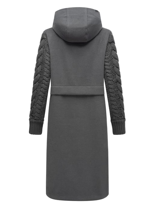 Navahoo Knit Babe abrigo de invierno para mujer con mangas de punto - Image 4