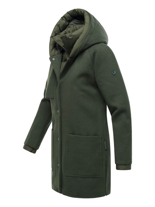 Navahoo Flauschwunder abrigo de invierno para mujer con cuello desmontable - Image 2