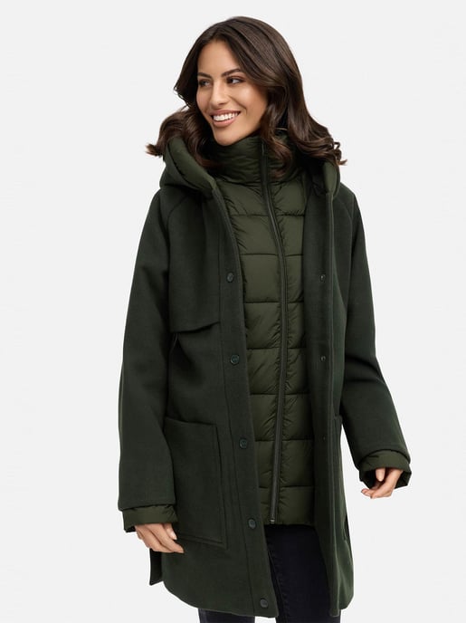 Navahoo Flauschwunder abrigo de invierno para mujer con cuello desmontable - Image 6